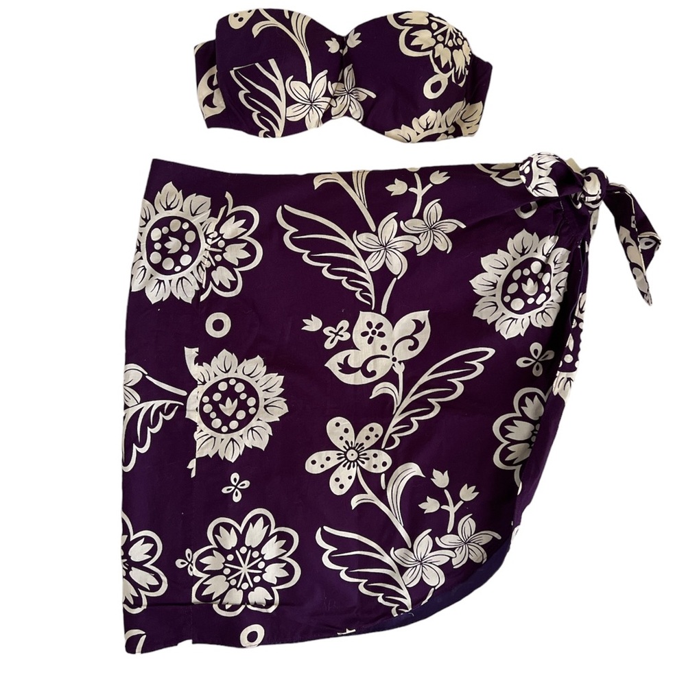 Handmade luau outfit feat. Vtg Lovelight by L&W bra